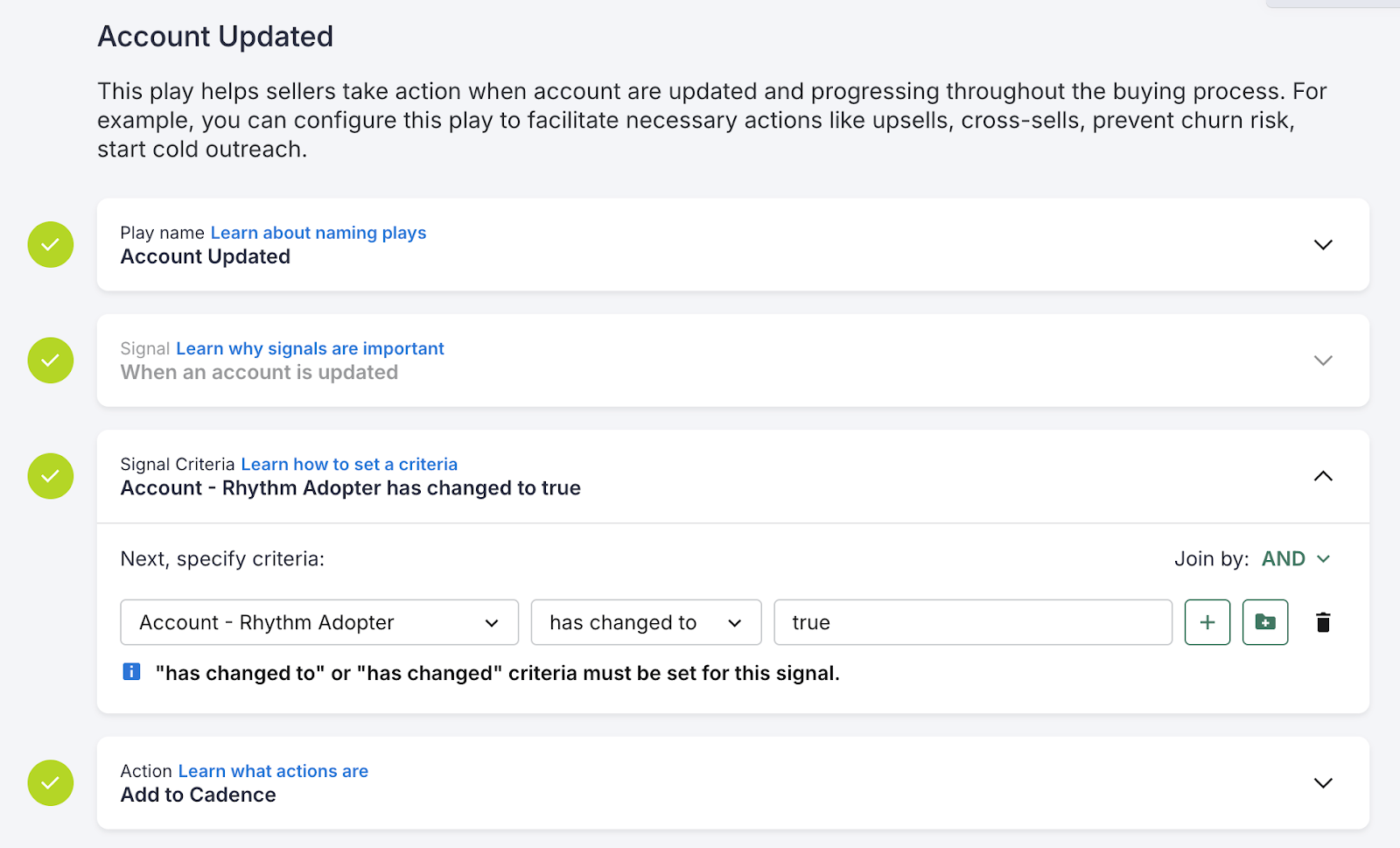 Account updated Play
